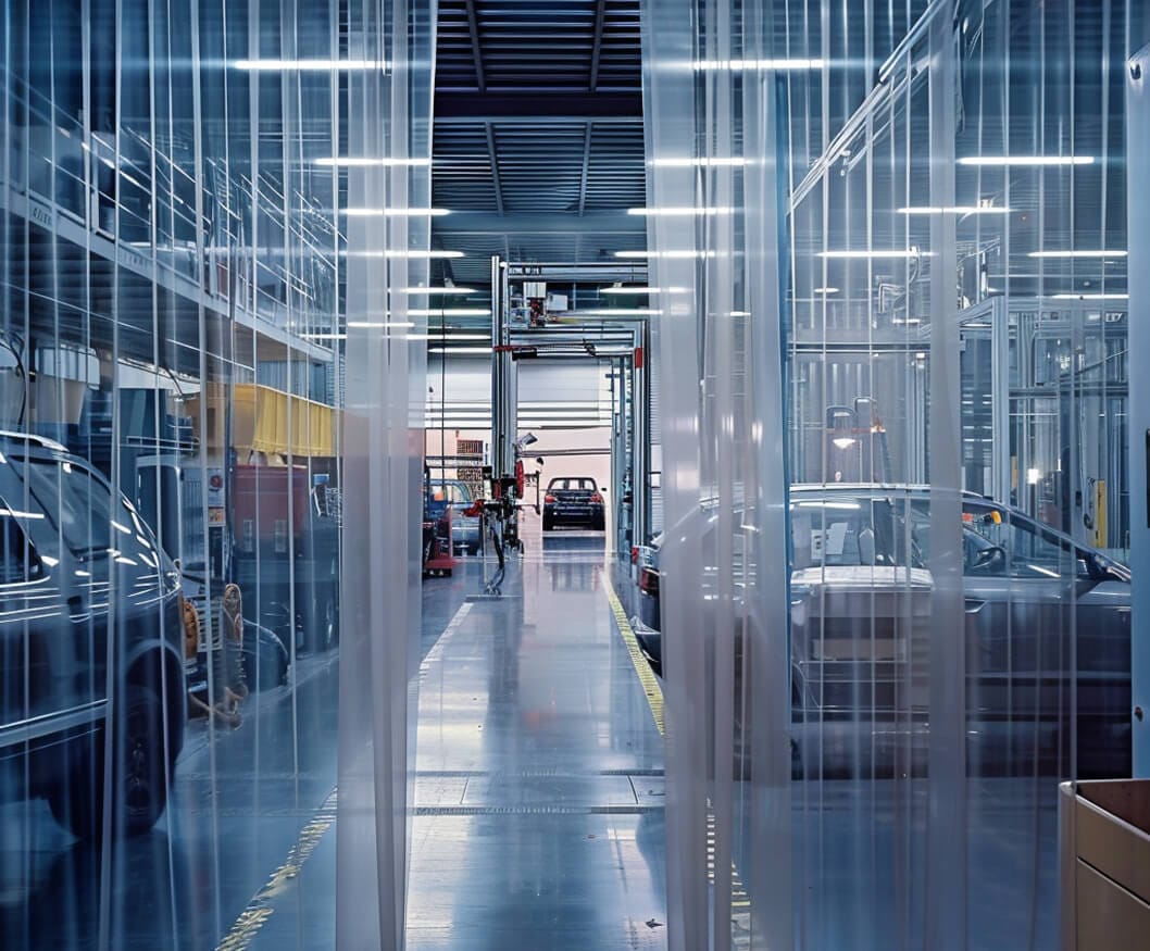 PVC pro industrielle gardiner